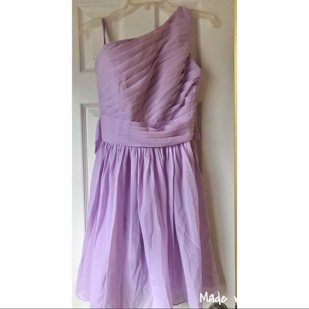 Lilac bridesmaid dress
